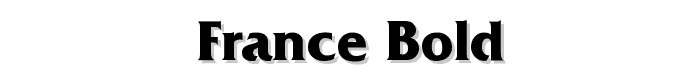 France Bold font